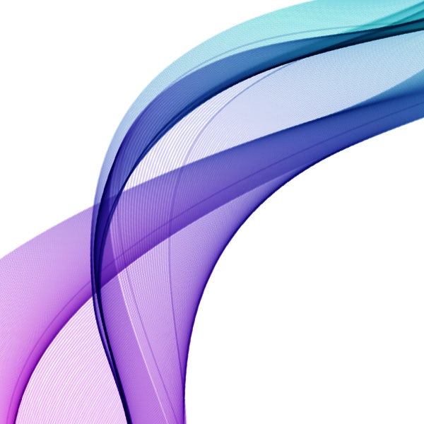 An abstract purple and blue wave background.