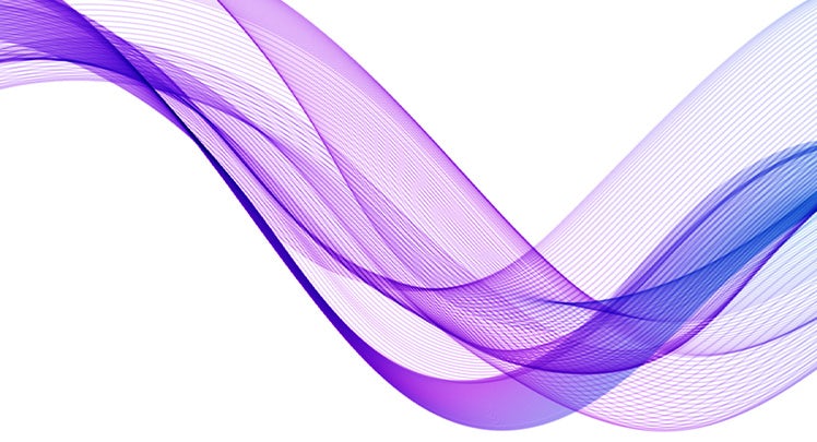 A purple and blue wavy lines.