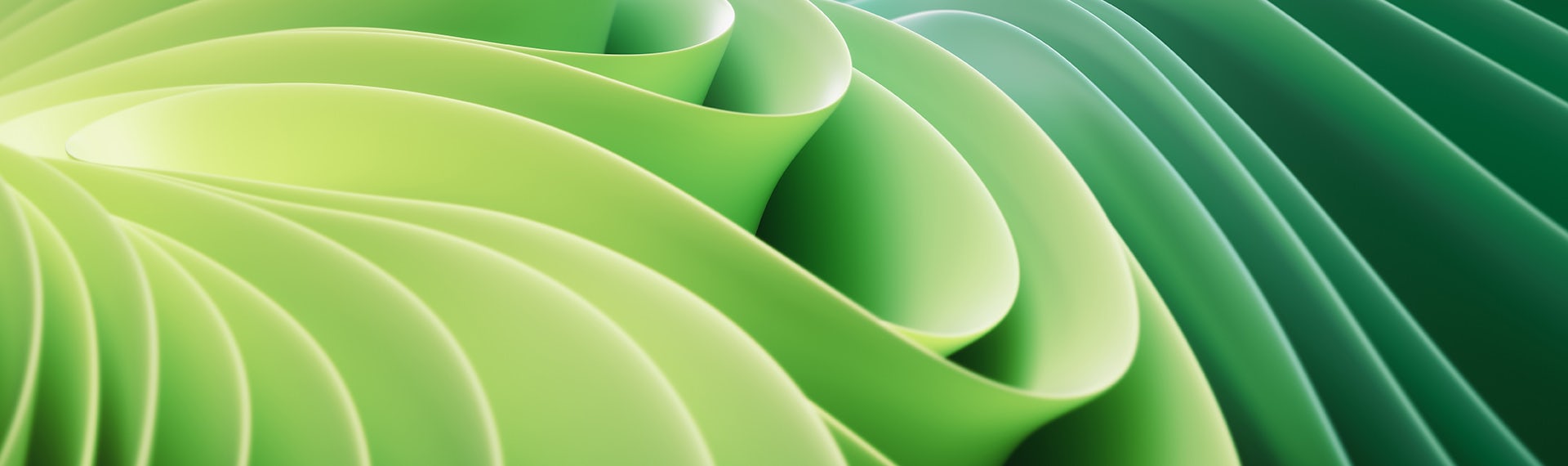A green abstract background with wavy lines.