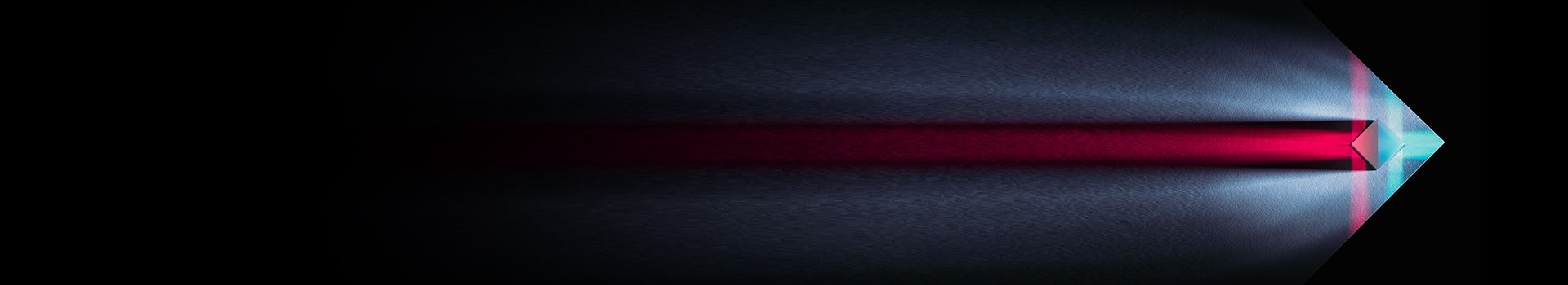 An image of a red and blue light in a dark room.