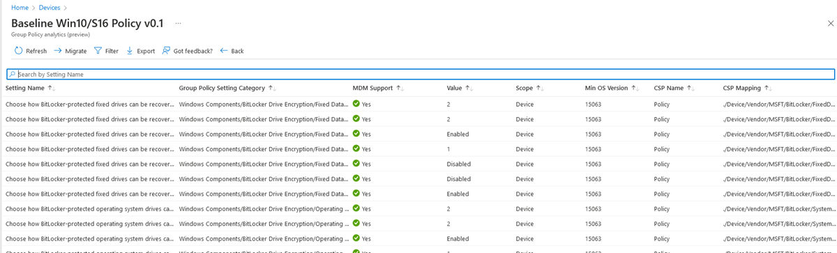 Group Policy Migration to Microsoft Endpoint Manager , step 2 | source: Microsoft