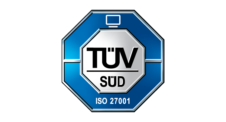 TÜV SÜD ISO 27001 logo