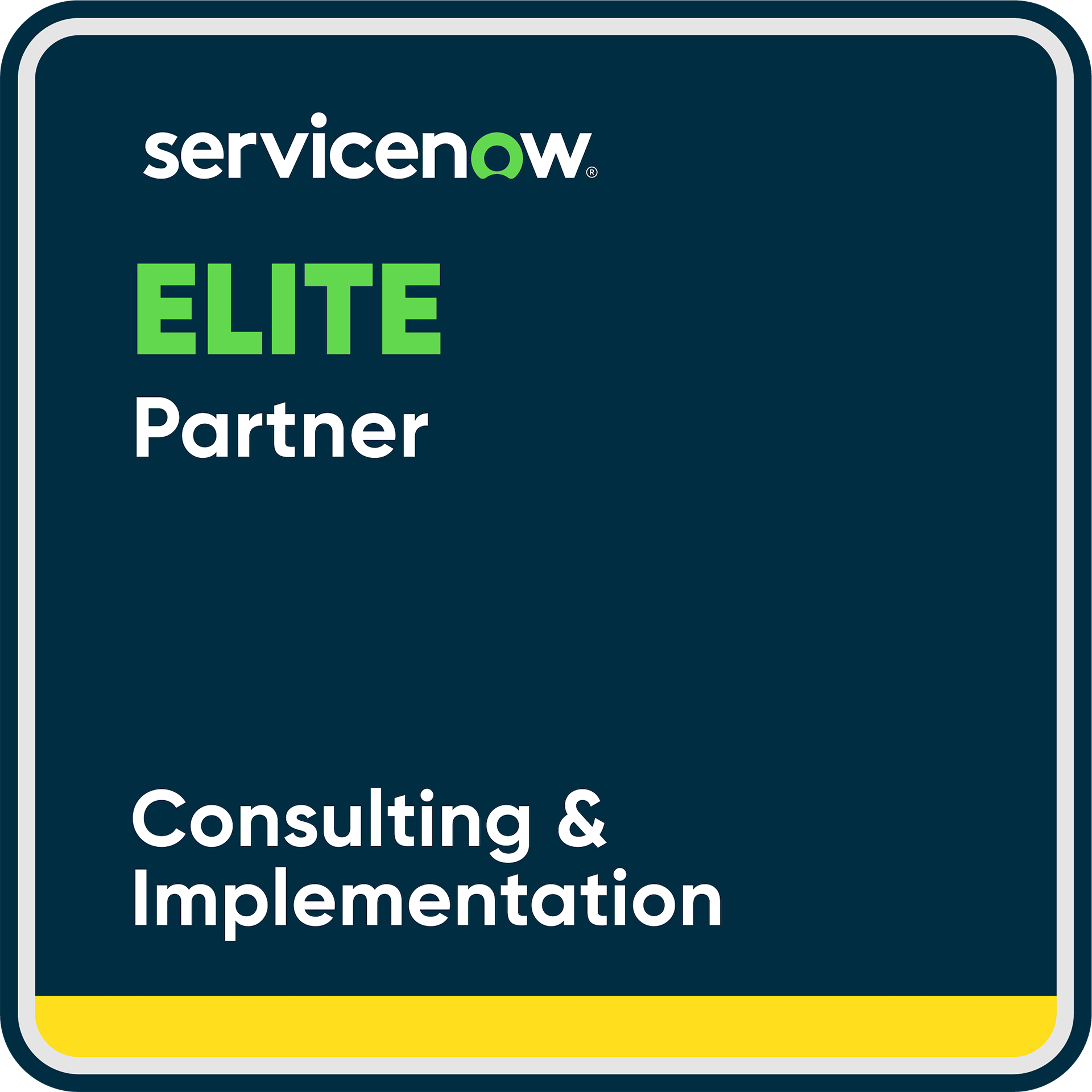 ServiceNow Elite Partner Consulting and Implementation logo